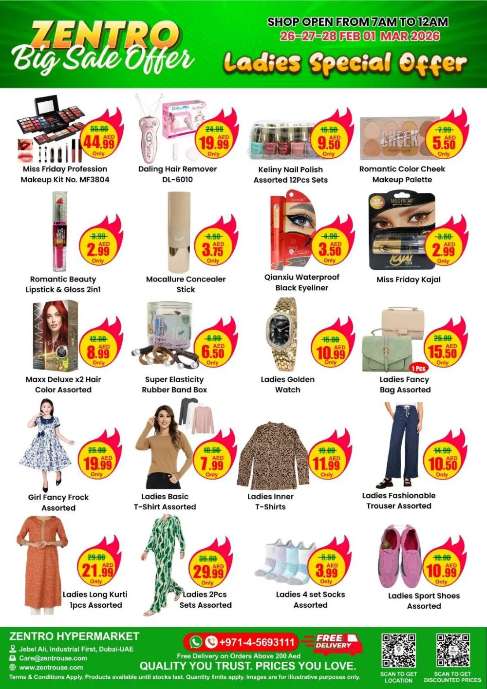 50% Off Grocery Deals | Zentro Hypermart Jebel Ali | Ends March 5