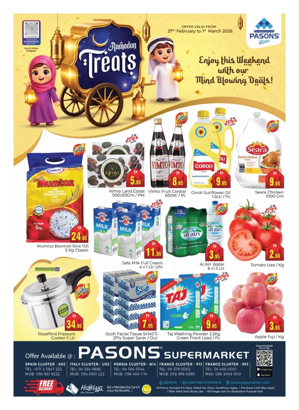 Ramadan Treats: Pasons Supermarket Offers | Expires Mar 1