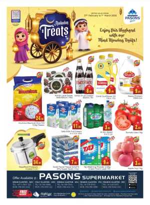 Ramadan Treats: Pasons Supermarket Offers | Expires Mar 1 In Pasons Dubai