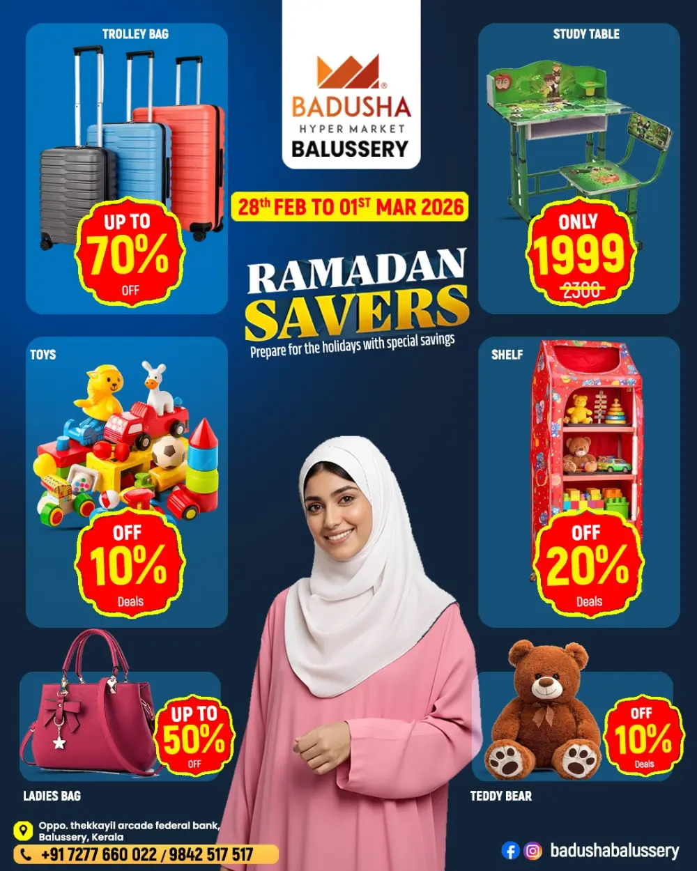 Ramadan Savers Sale | Badusha Hyper Market Balussery | Ends 01 Mar 2026