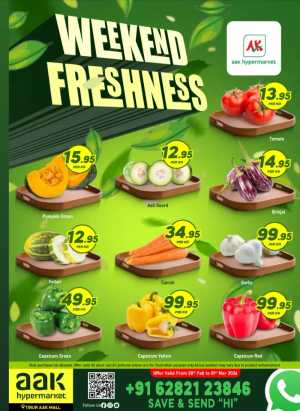 Weekend Fresh Deals In AAK Hypermarket Malappuram