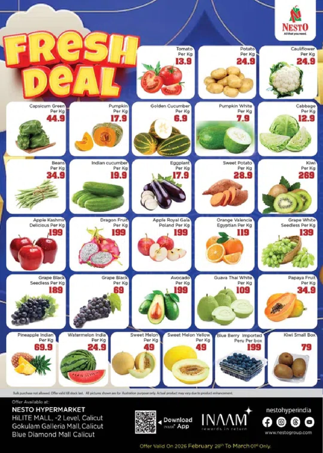 Fresh Vegetable & Fruit Offers