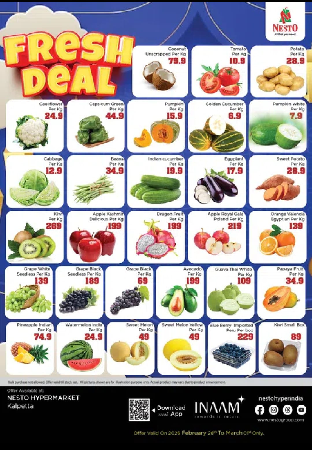 Fresh Vegetable & Fruit Offers