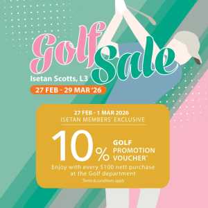 Isetan Scotts Golf Sale In Isetan Singapore
