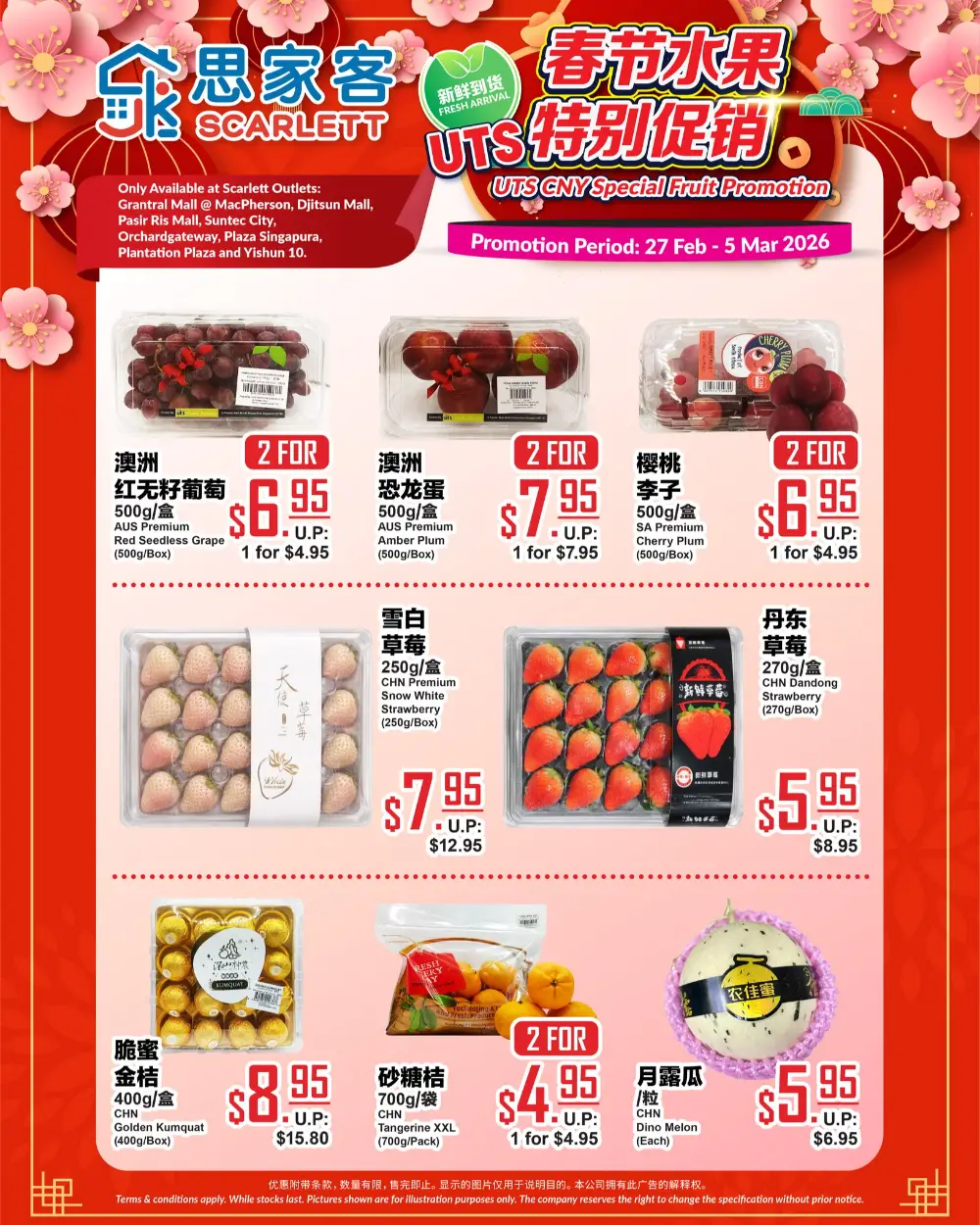 Scarlett Fruit Promotion Singapore 5 Mar