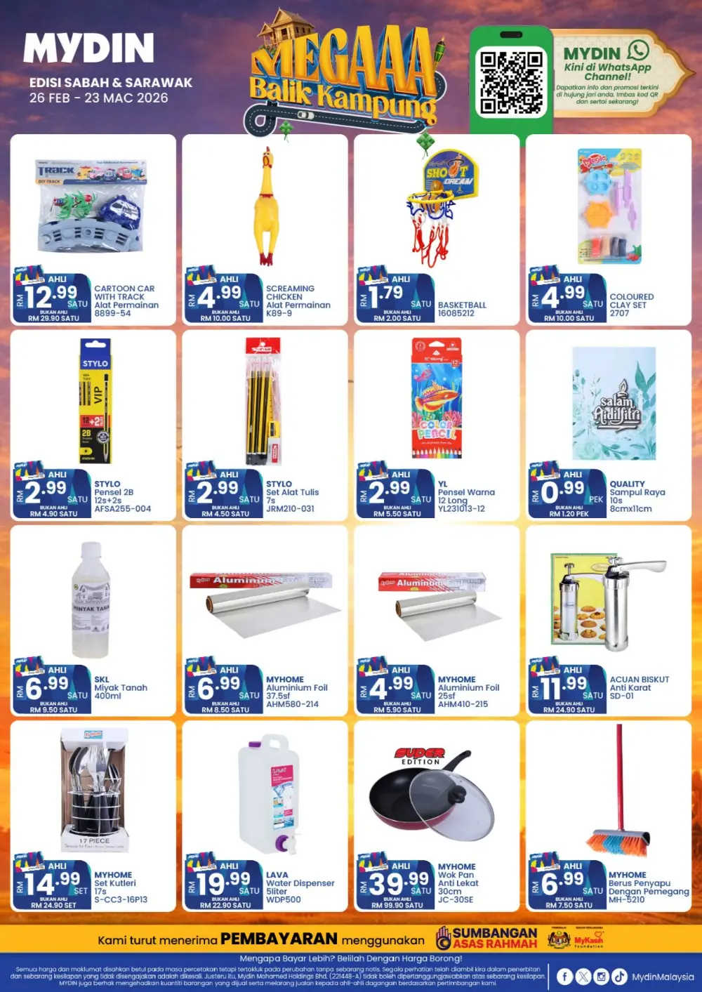 Mydin Sarawak Promotion: Megaaa Balik Kampung Deals Until 23 March 2026