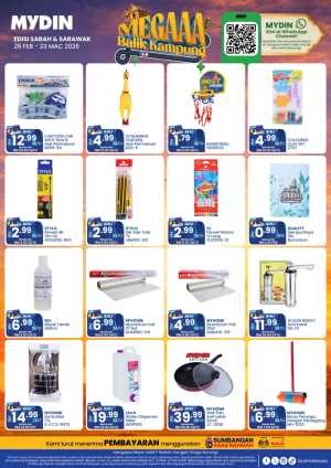 Mydin Sarawak Promotion: Megaaa Balik Kampung Deals Until 23 March 2026 In Mydin Sarawak