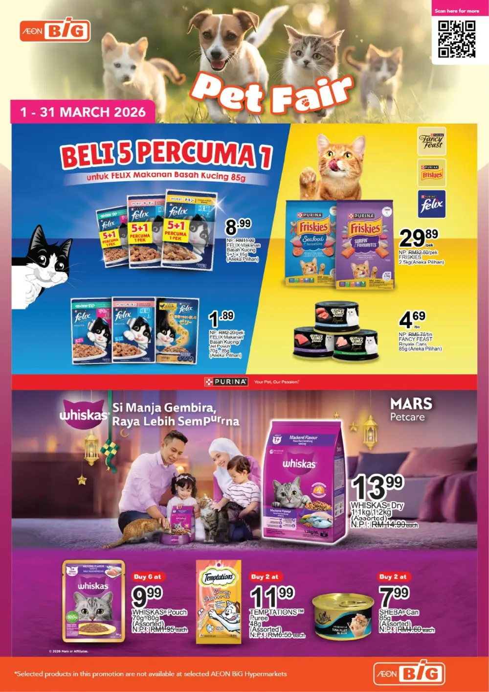 Pet Fair Specials at AEON BiG Ending 31 March 2026
