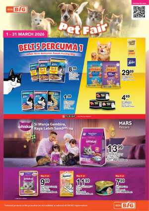 Pet Fair Specials at AEON BiG Ending 31 March 2026 In AEON BiG Kuala Lumpur,Labuan,Putrajaya,Johor,Kedah,Kelantan,Malacca,Negeri Sembilan,Pahang,Penang,Perak,Perlis,Sabah,Sarawak,Selangor,Terengganu
