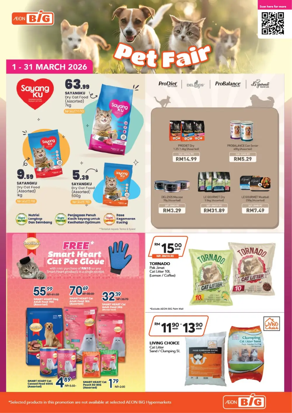 Pet Fair Specials at AEON BiG Ending 31 March 2026