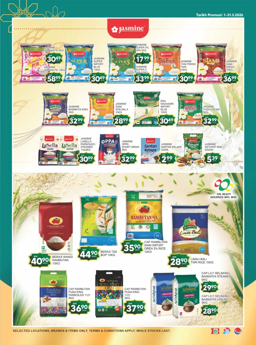 Billion Pantai Timor Hari Raya Sale Valid until 20 March 2026