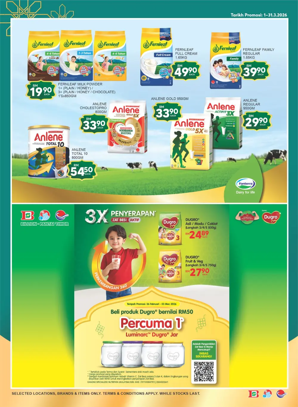 Billion Pantai Timor Hari Raya Sale Valid until 20 March 2026