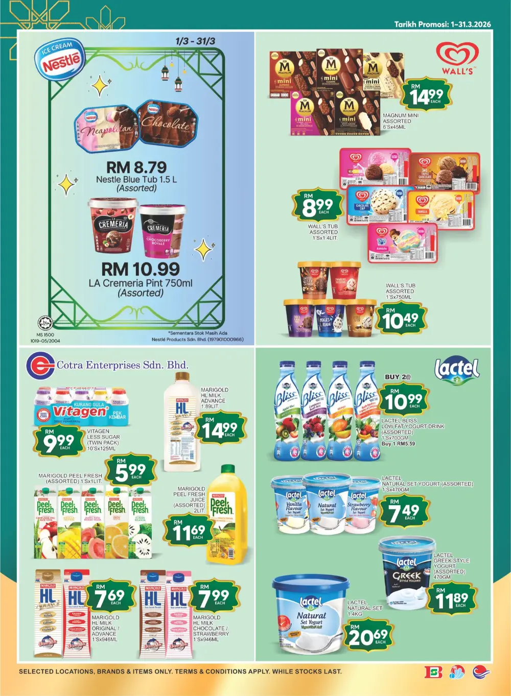 Billion Pantai Timor Hari Raya Sale Valid until 20 March 2026