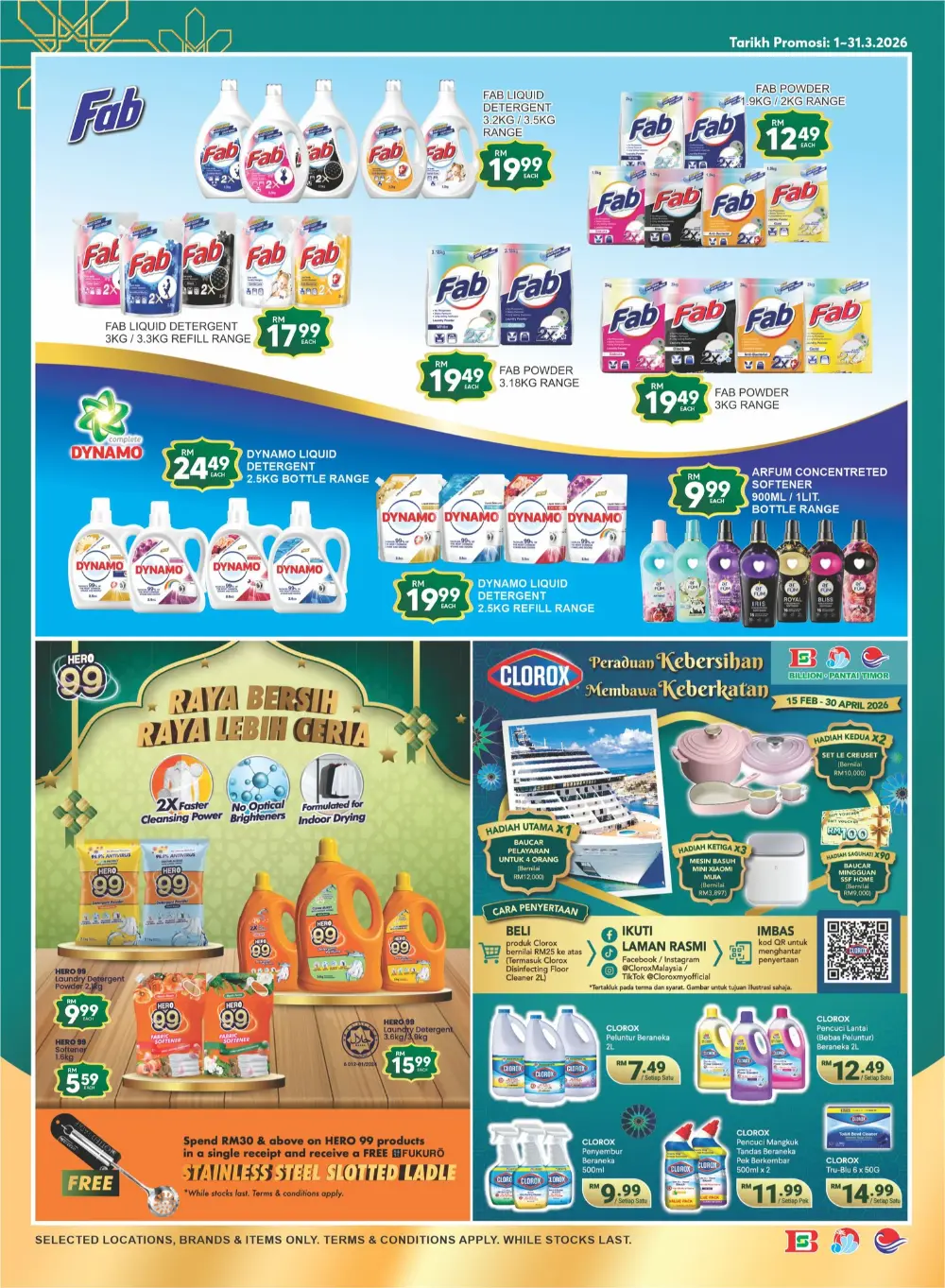 Billion Pantai Timor Hari Raya Sale Valid until 20 March 2026