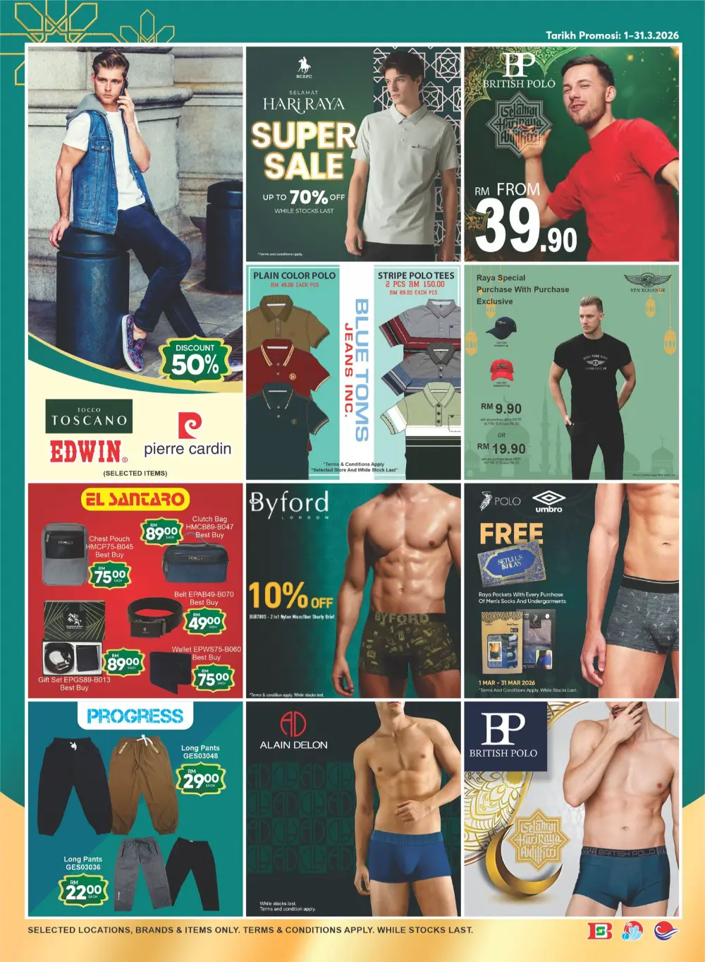 Billion Pantai Timor Hari Raya Sale Valid until 20 March 2026