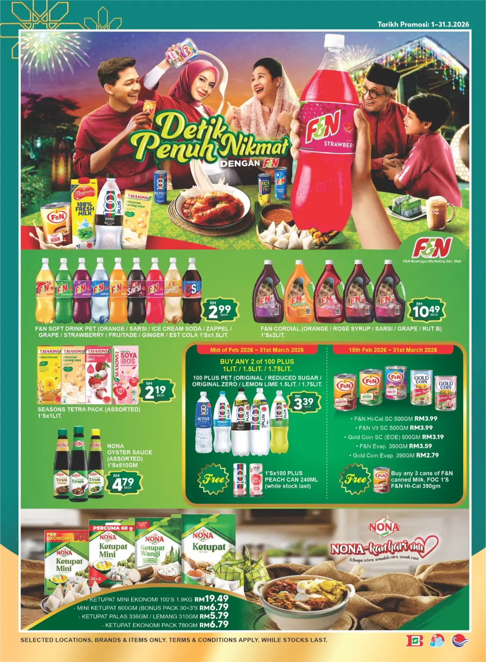 Billion Pantai Timor Hari Raya Sale Valid until 20 March 2026