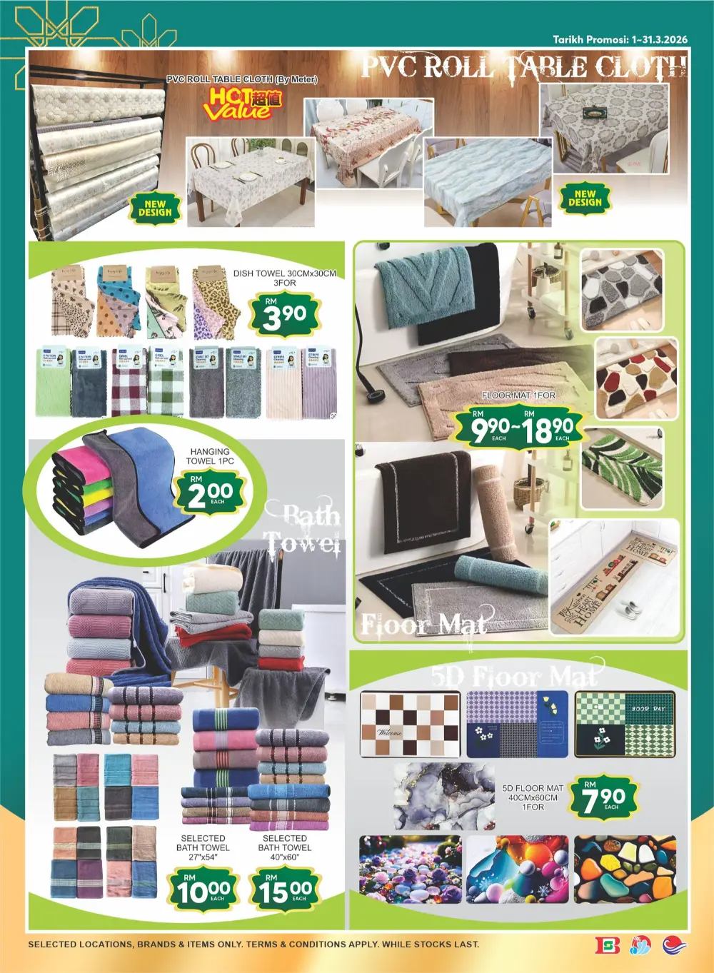 Billion Pantai Timor Hari Raya Sale Valid until 20 March 2026