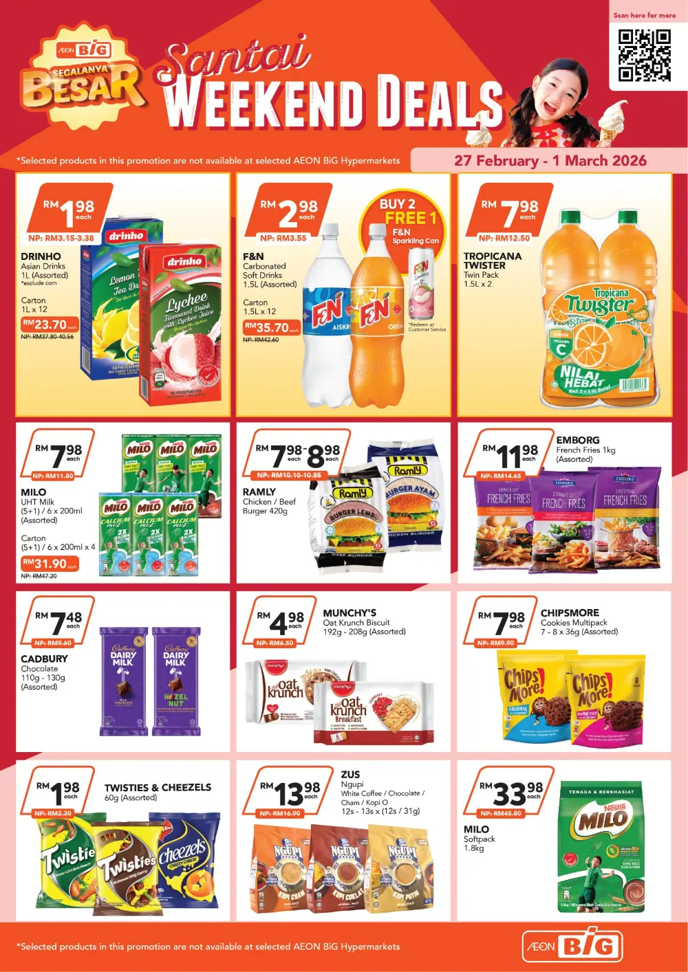 AEON BiG Weekend Sale: Best Deals Valid Until 1 March 2026