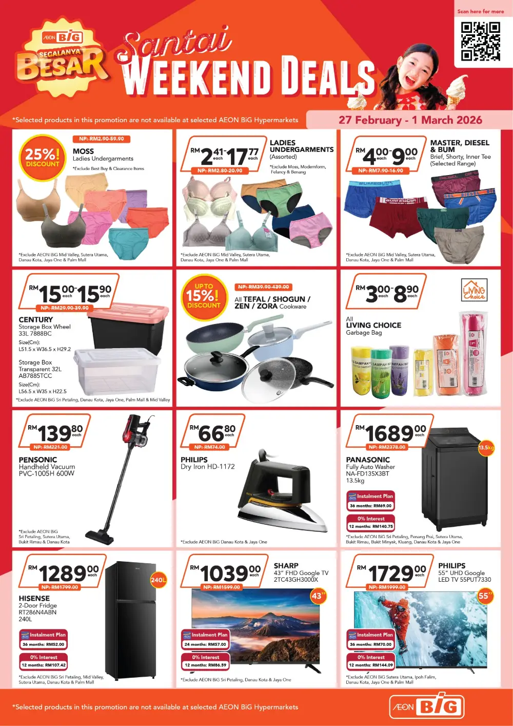 AEON BiG Weekend Sale: Best Deals Valid Until 1 March 2026