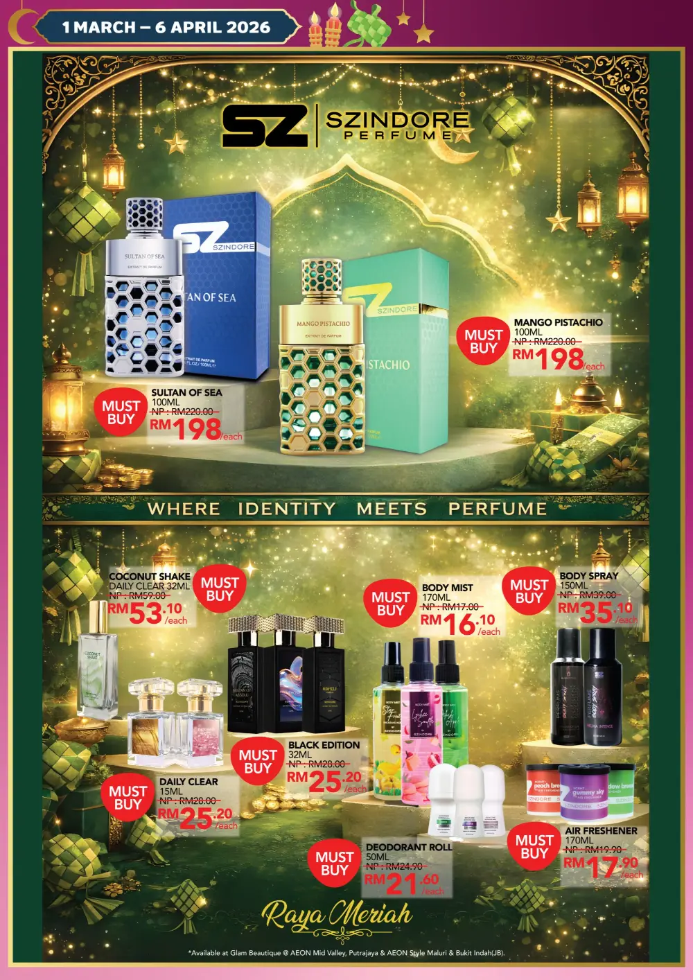 AEON Raya Beauty Promotion Malaysia