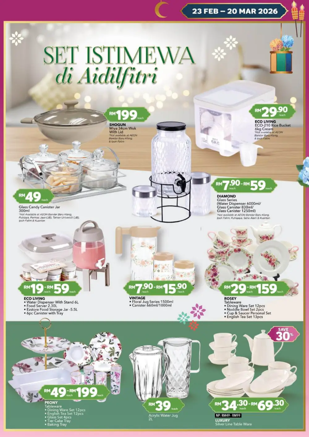 AEON Hari Raya Fashion Promotion Ends 20 Mar 2026