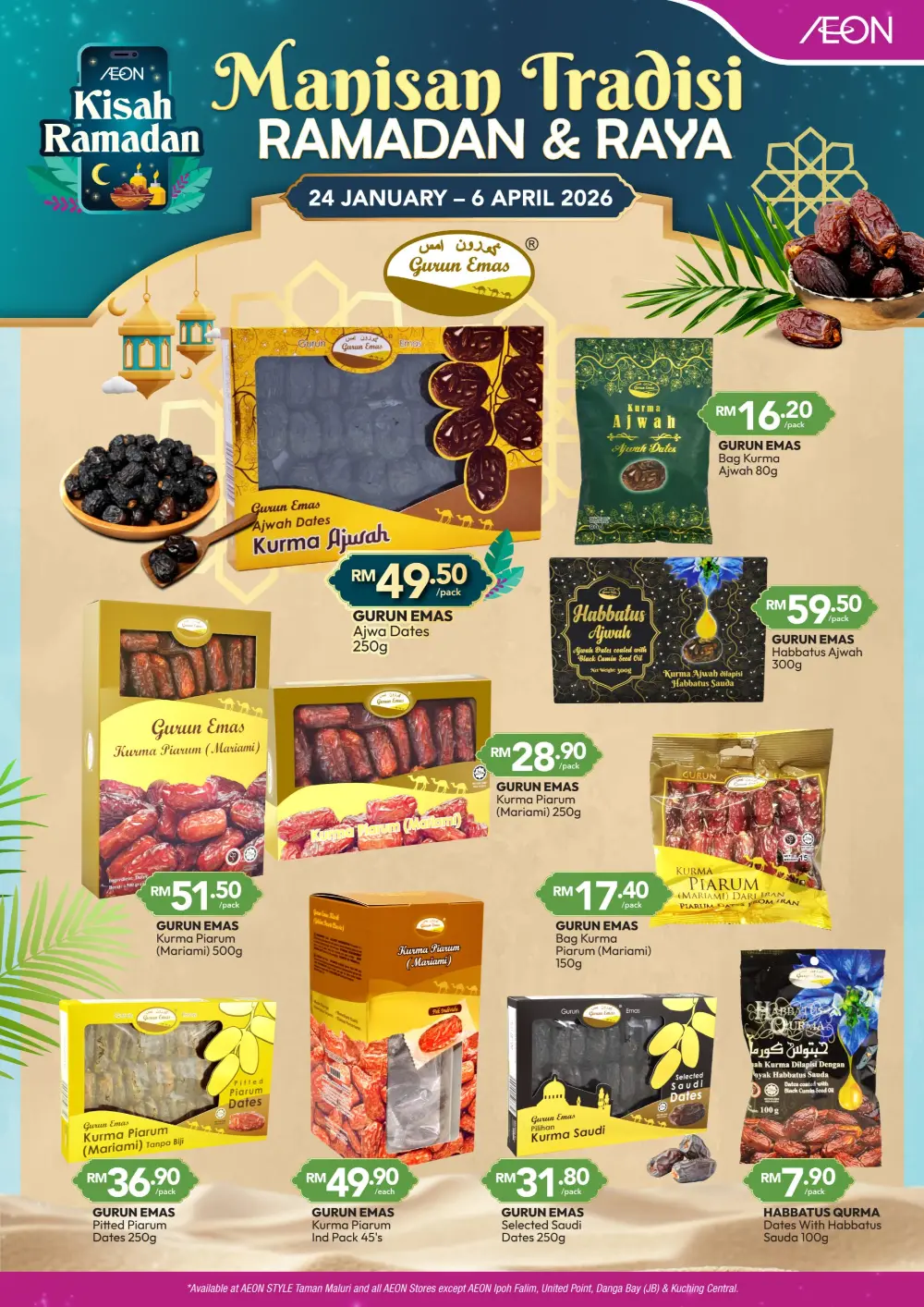 AEON Ramadan Dates Sale Ends 6 April 2026