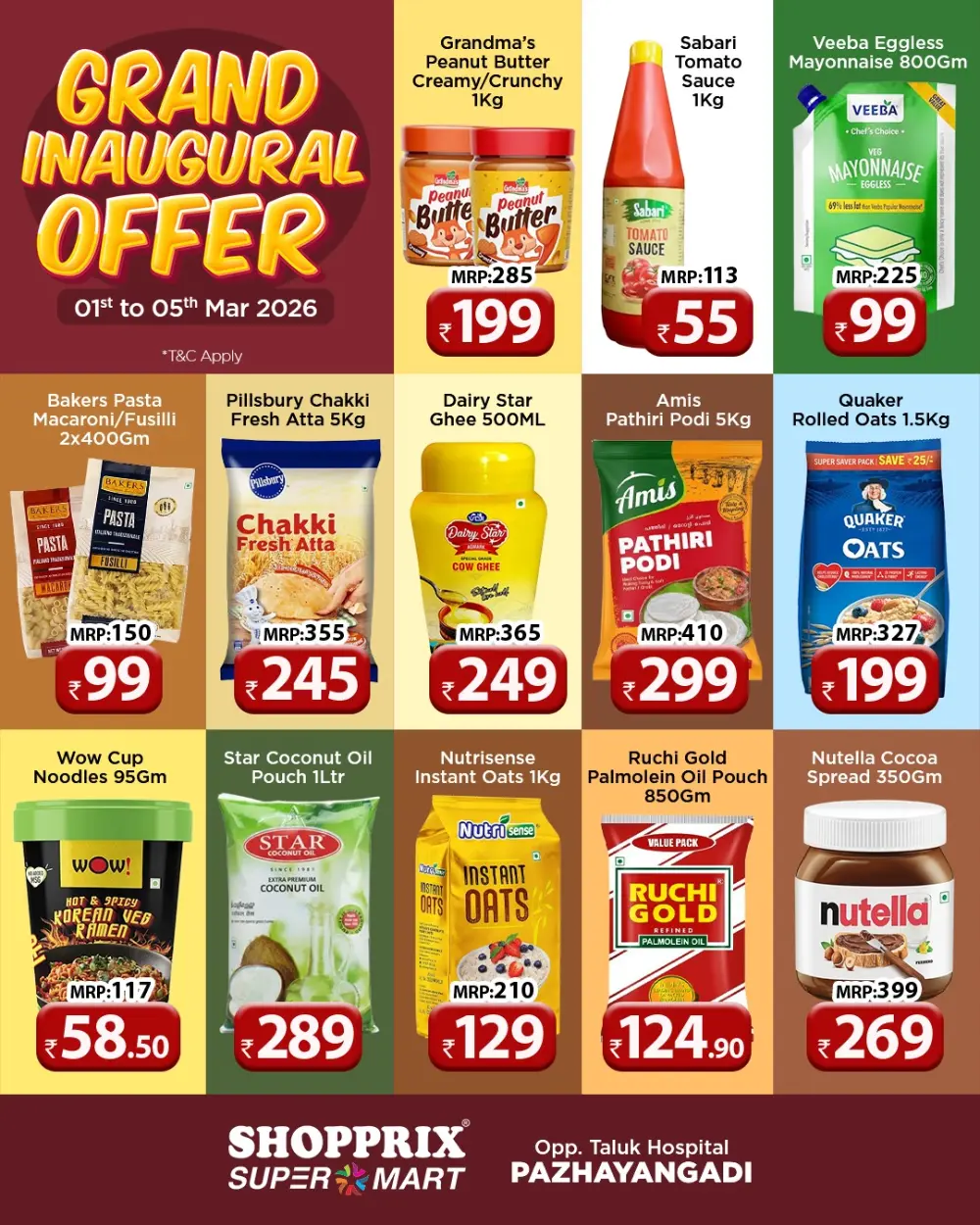 Shopprix Pazhayangadi Offers Valid Until 5 March 2026