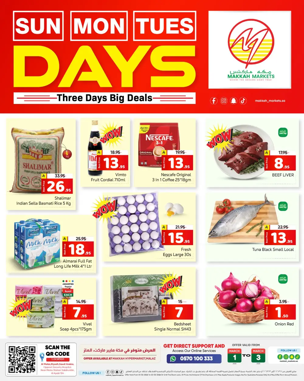 Makkah Markets Riyadh Three Day Deals Ends Tuesday
