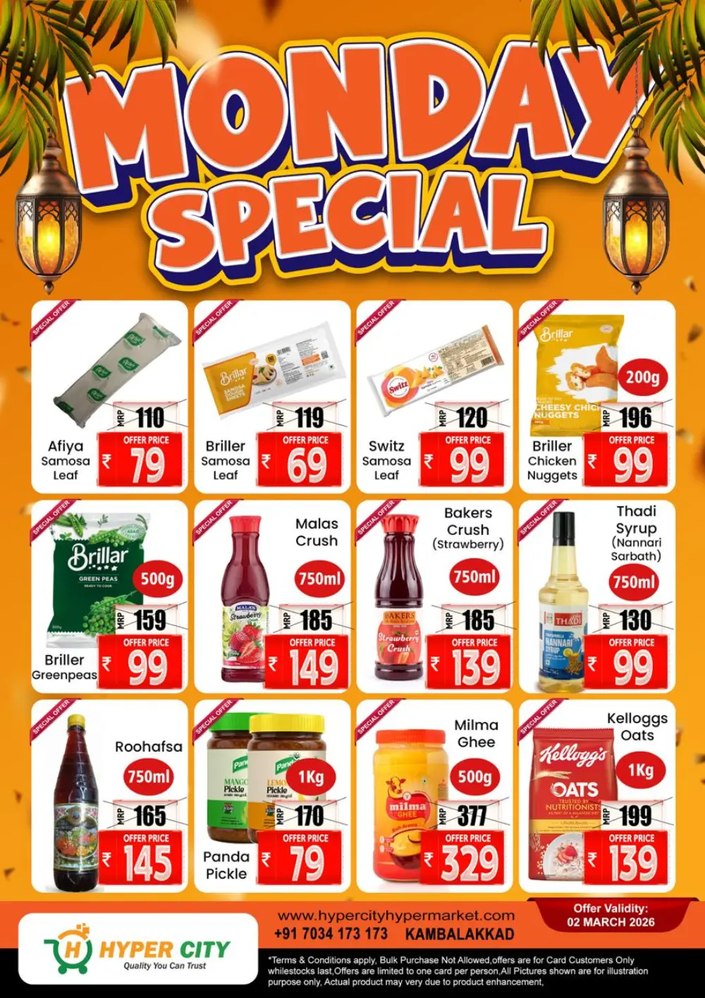 Monday special offer