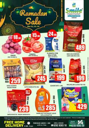 Ramadan Mega Sale @ Smile Hypermarket Varam | Offers Valid Mar 02-04 In Smile Hypermarket Kannur