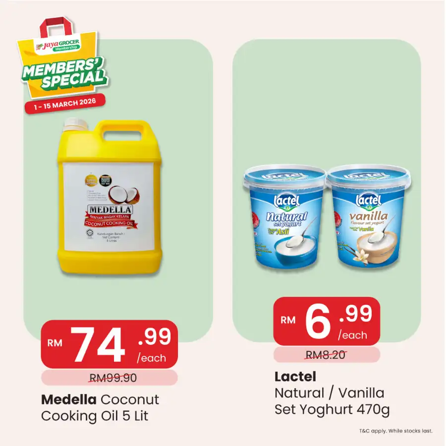 Jaya Grocer Malaysia Members' Special Deals Ends 15 March