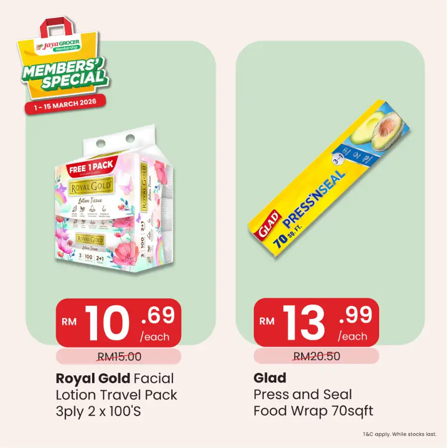 Jaya Grocer Malaysia Members' Special Deals Ends 15 March