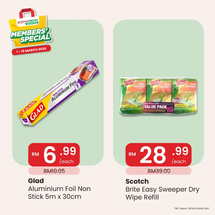 Jaya Grocer Malaysia Members' Special Deals Ends 15 March