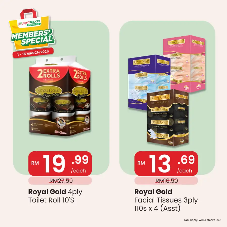 Jaya Grocer Malaysia Members' Special Deals Ends 15 March