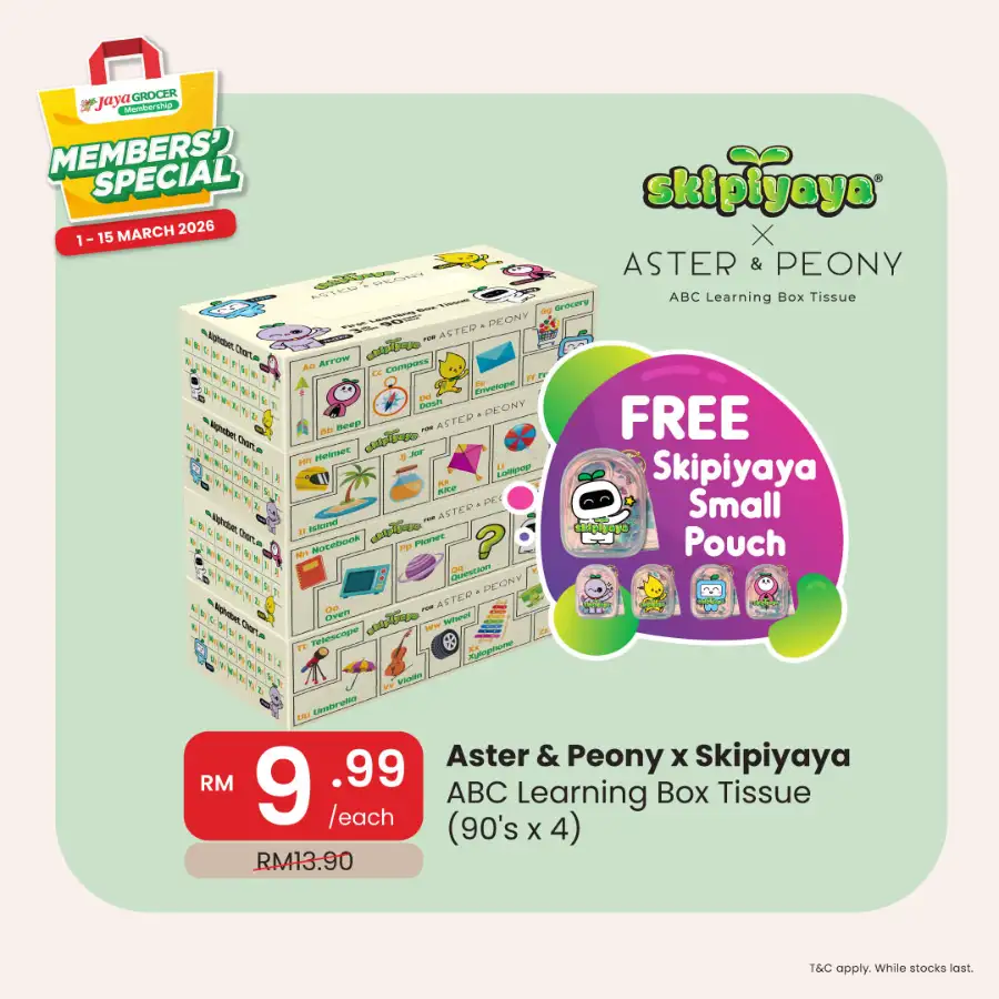 Jaya Grocer Malaysia Members' Special Deals Ends 15 March