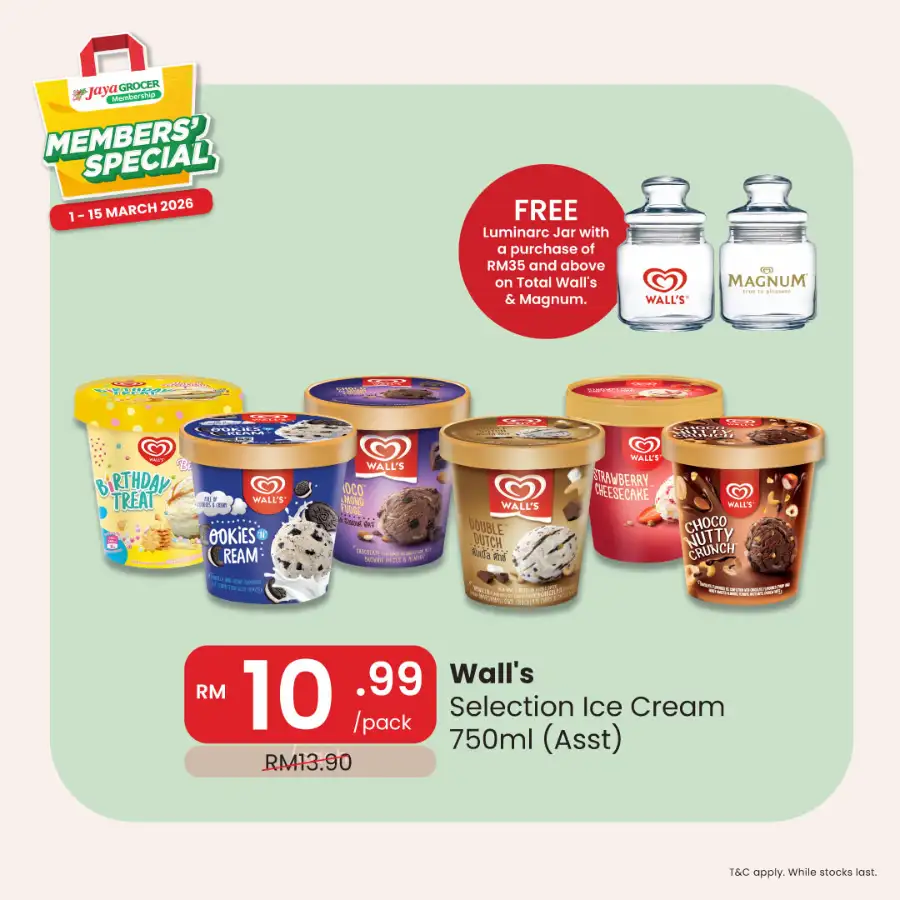 Jaya Grocer Malaysia Members' Special Deals Ends 15 March