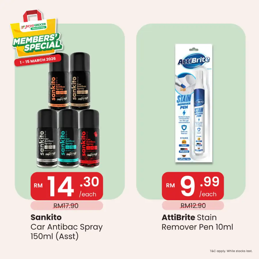 Jaya Grocer Malaysia Members' Special Deals Ends 15 March