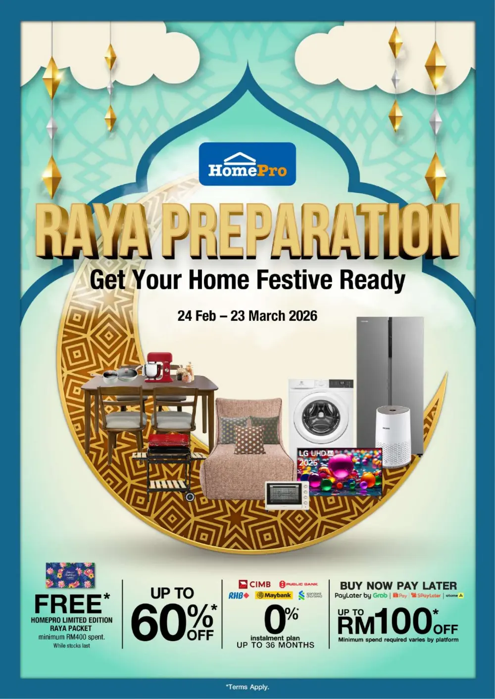 HomePro Malaysia Raya Promotion Ends 23 March 2026