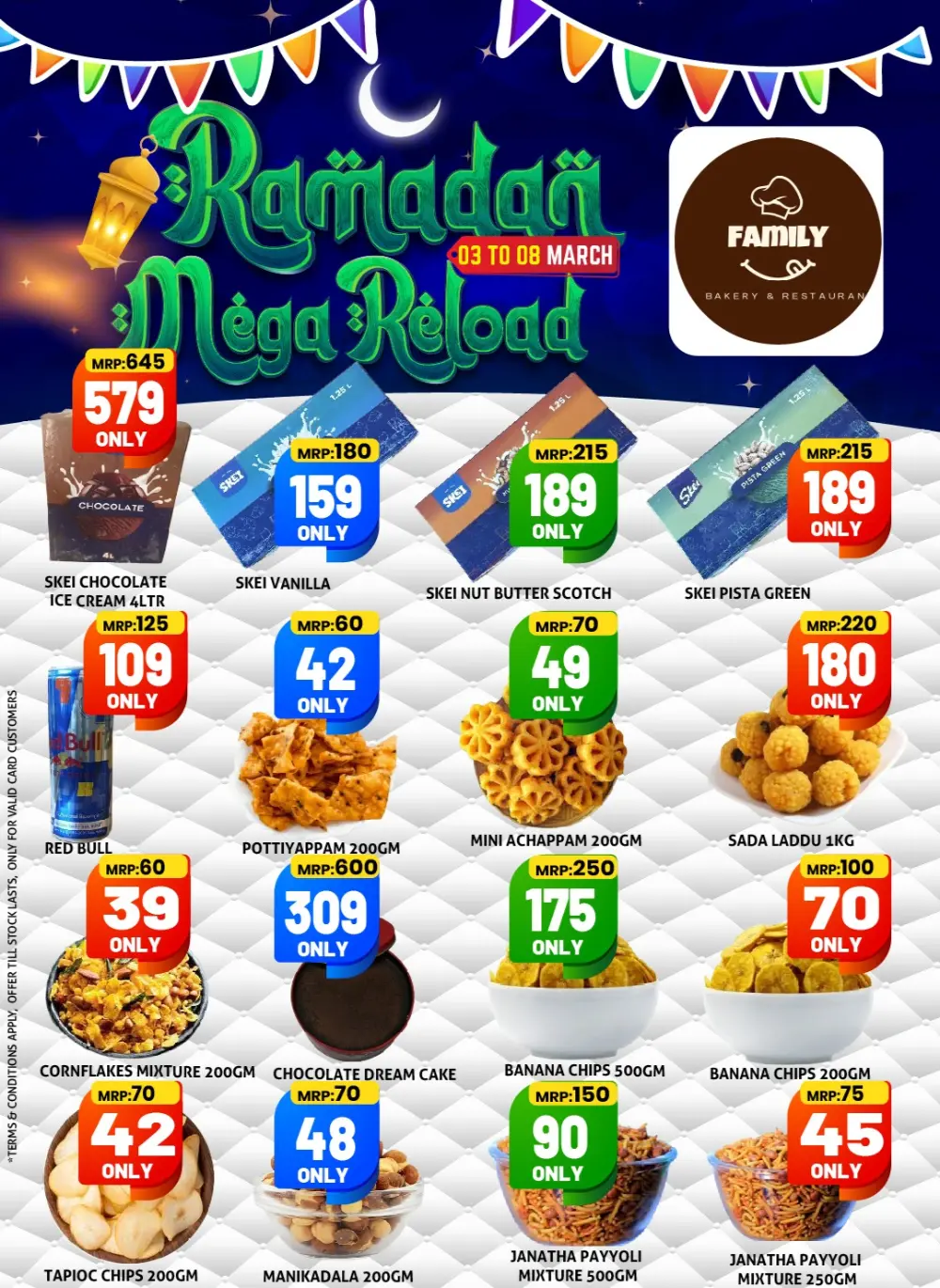 Ramadan Mega Reload Offers at Family Big Mart Tuneri | Ends March 08