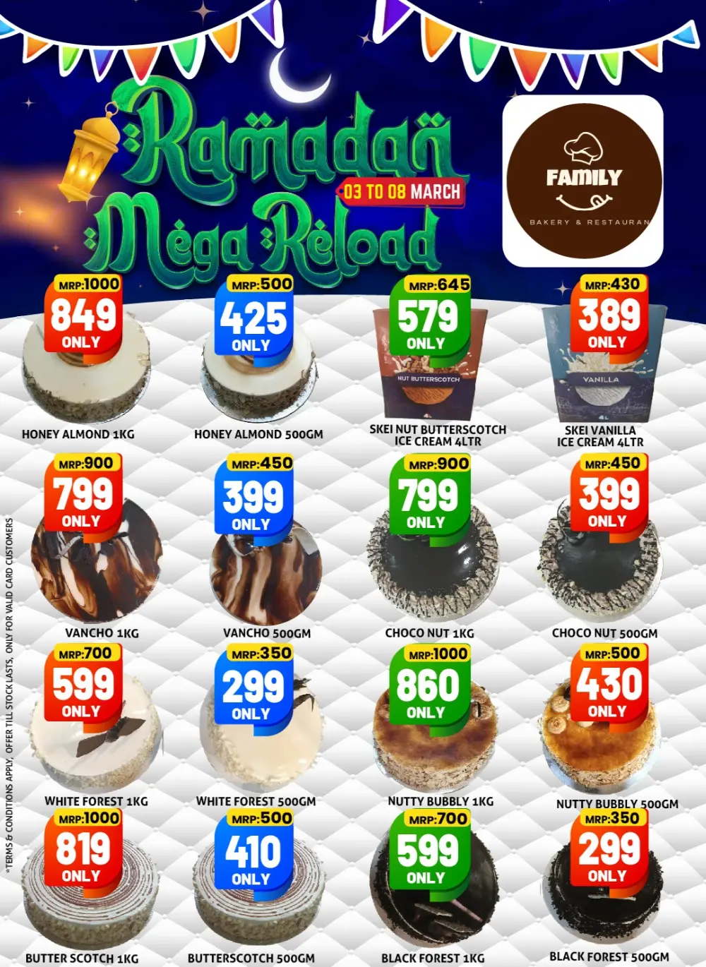 Ramadan Mega Reload Offers at Family Big Mart Tuneri | Ends March 08