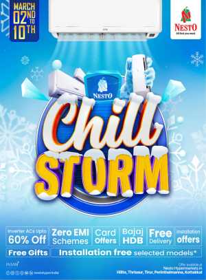 Nesto Chill Storm: Up to 60% Off AC Sale | Calicut & Thrissur | Ends Mar 10 In Nesto Hypermarket Calicut,Malappuram,Thrissur