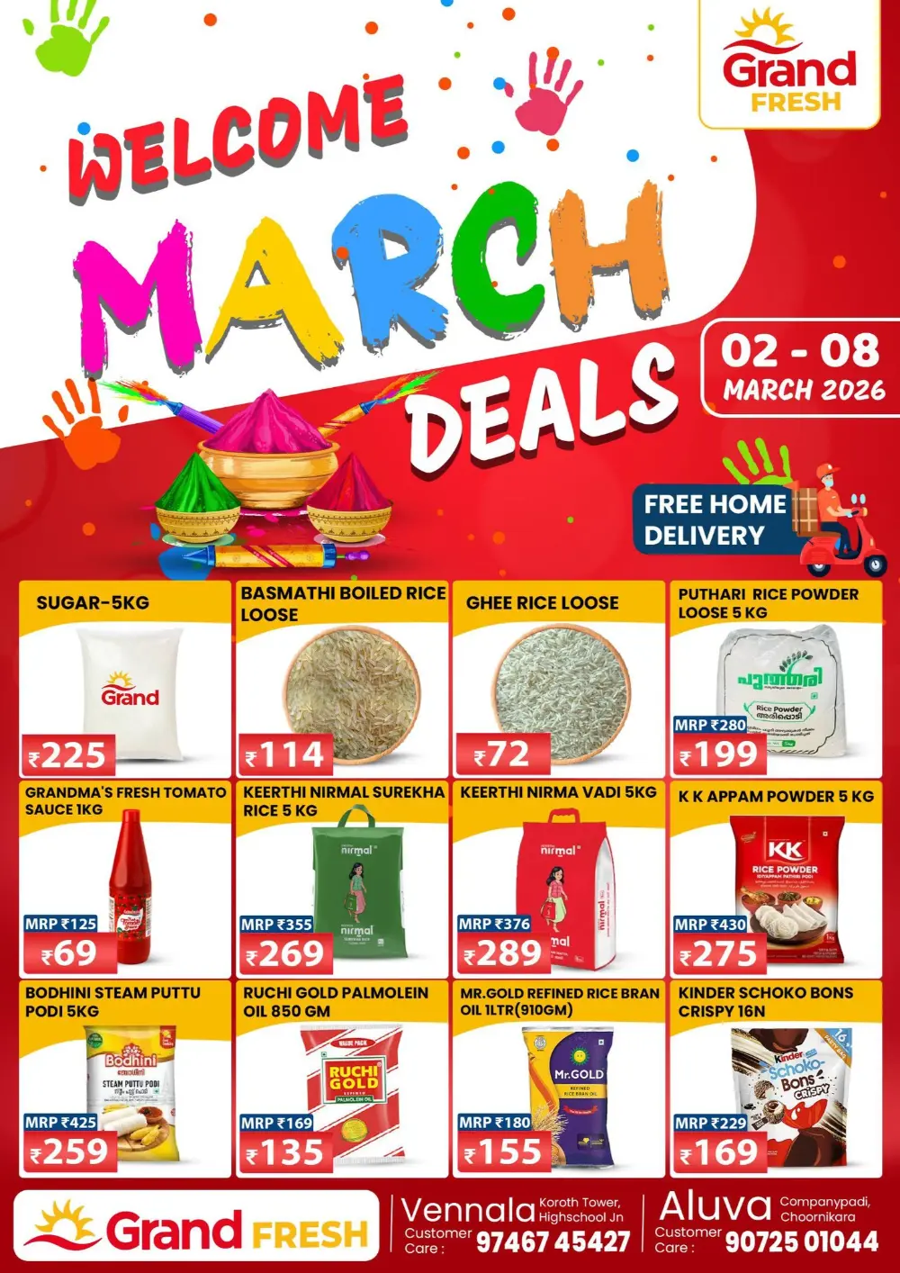 March Deals: Grand Fresh Vennala & Aluva | Offers Valid Till 08 March 2026