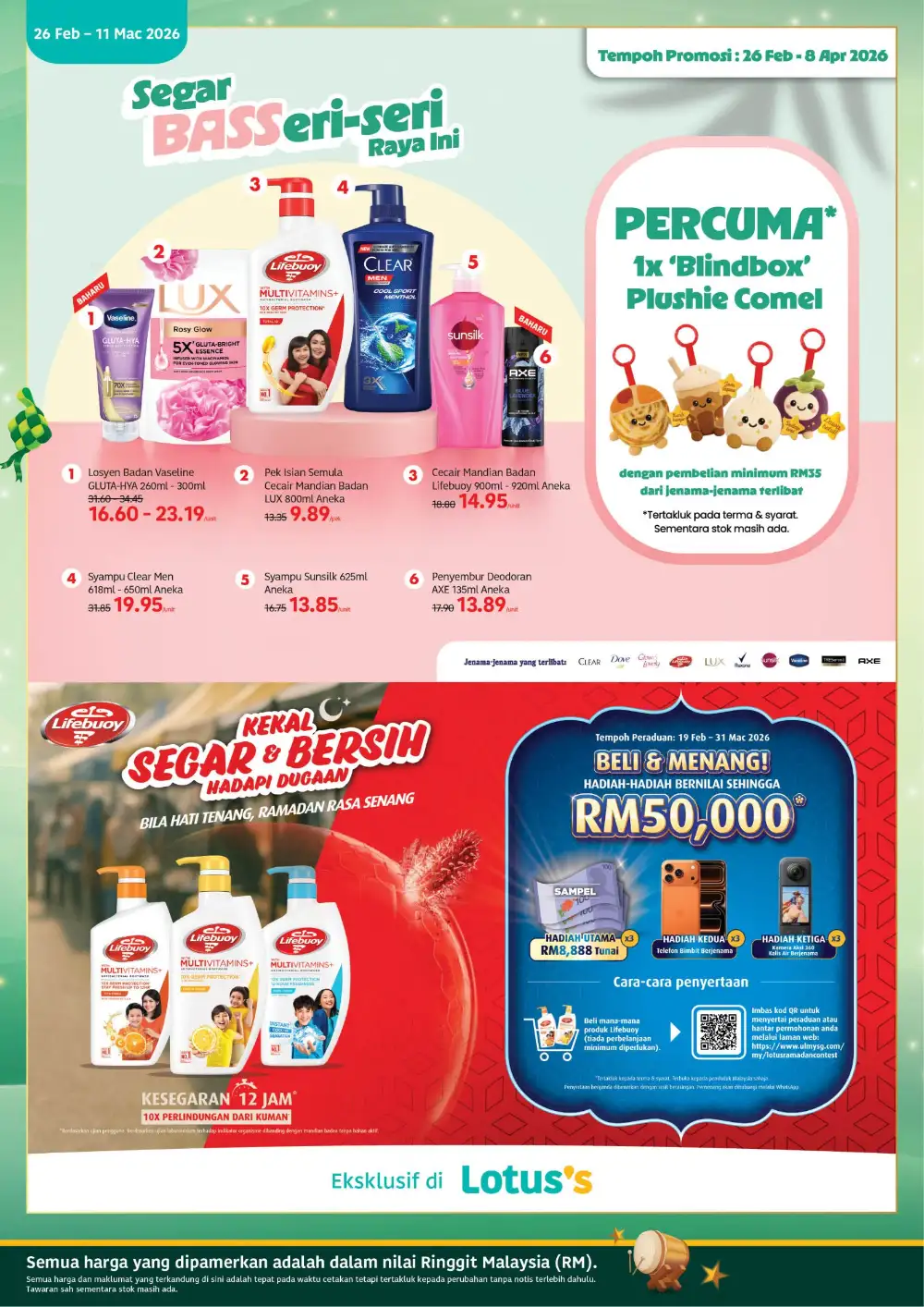 Lotus's Malaysia Penjagaan Diri Promotion Ends 11 Mar 2026