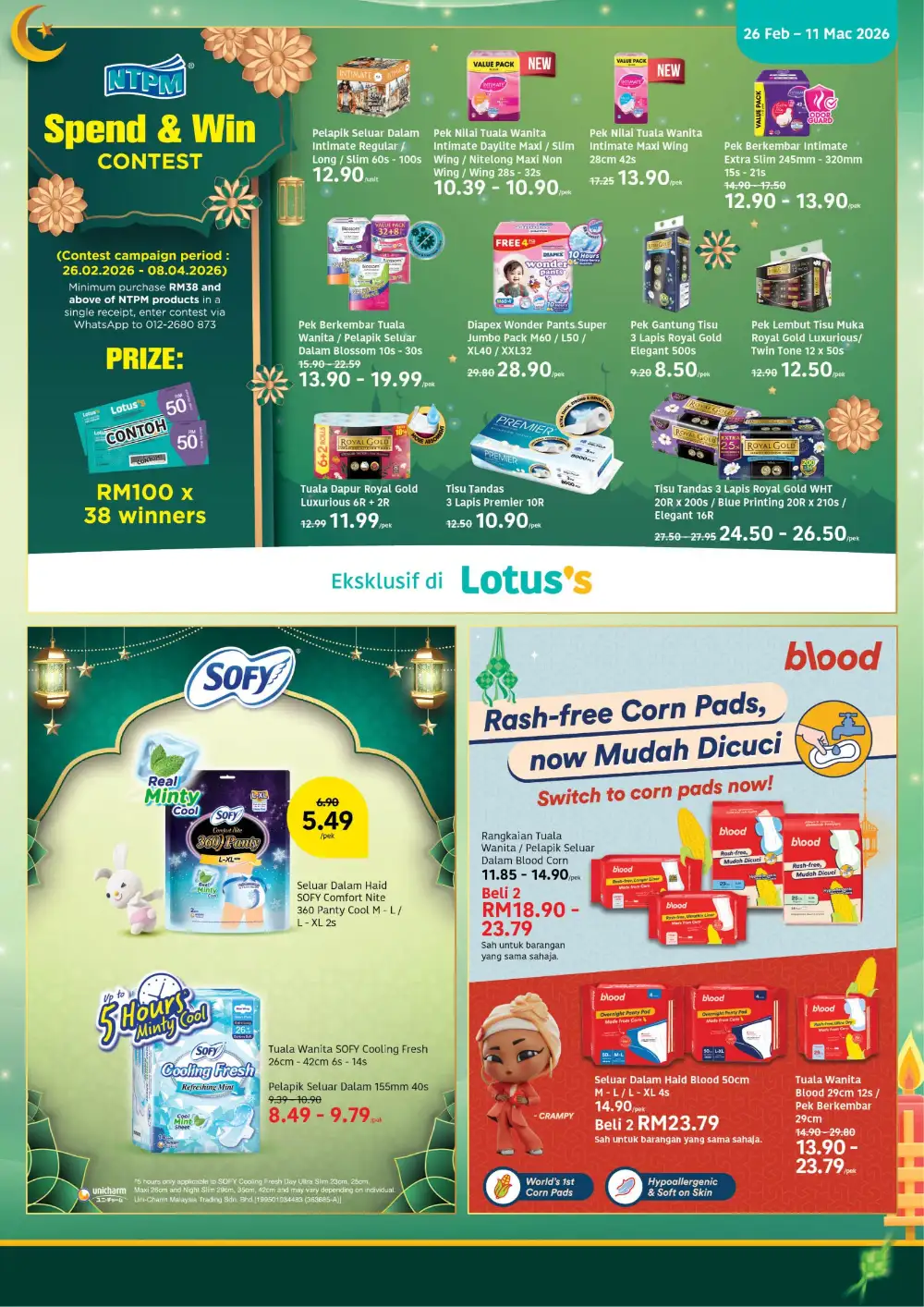 Lotus's Malaysia Penjagaan Diri Promotion Ends 11 Mar 2026