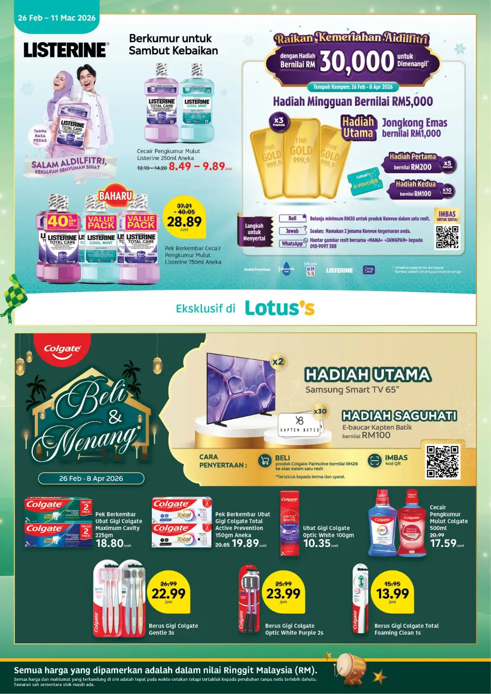 Lotus's Malaysia Penjagaan Diri Promotion Ends 11 Mar 2026