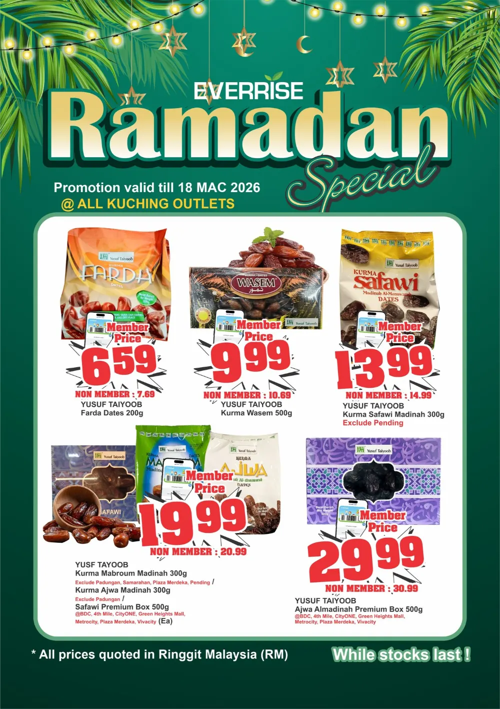 Ramadan Specials at Everrise Kuching | Offers till 18 March