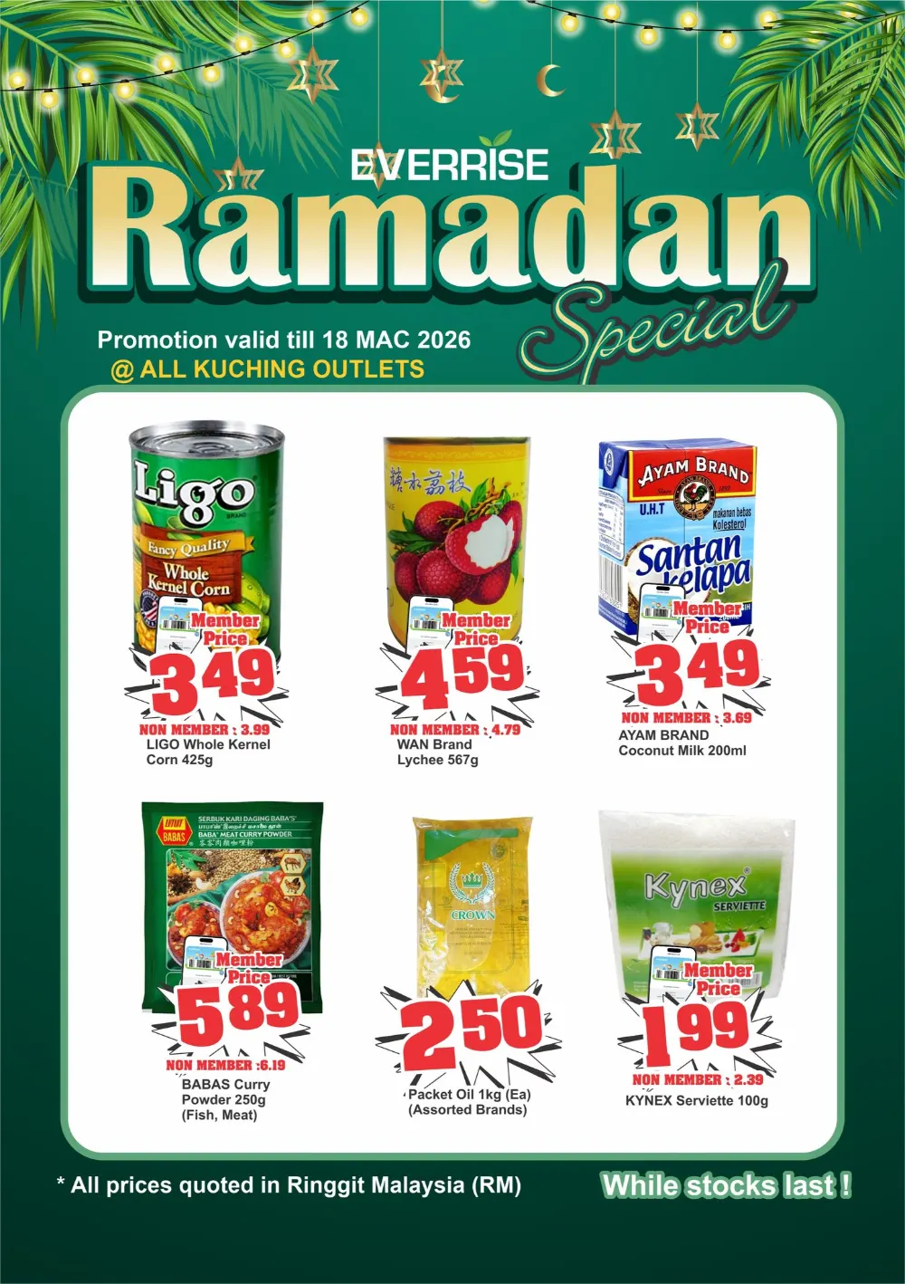 Ramadan Specials at Everrise Kuching | Offers till 18 March