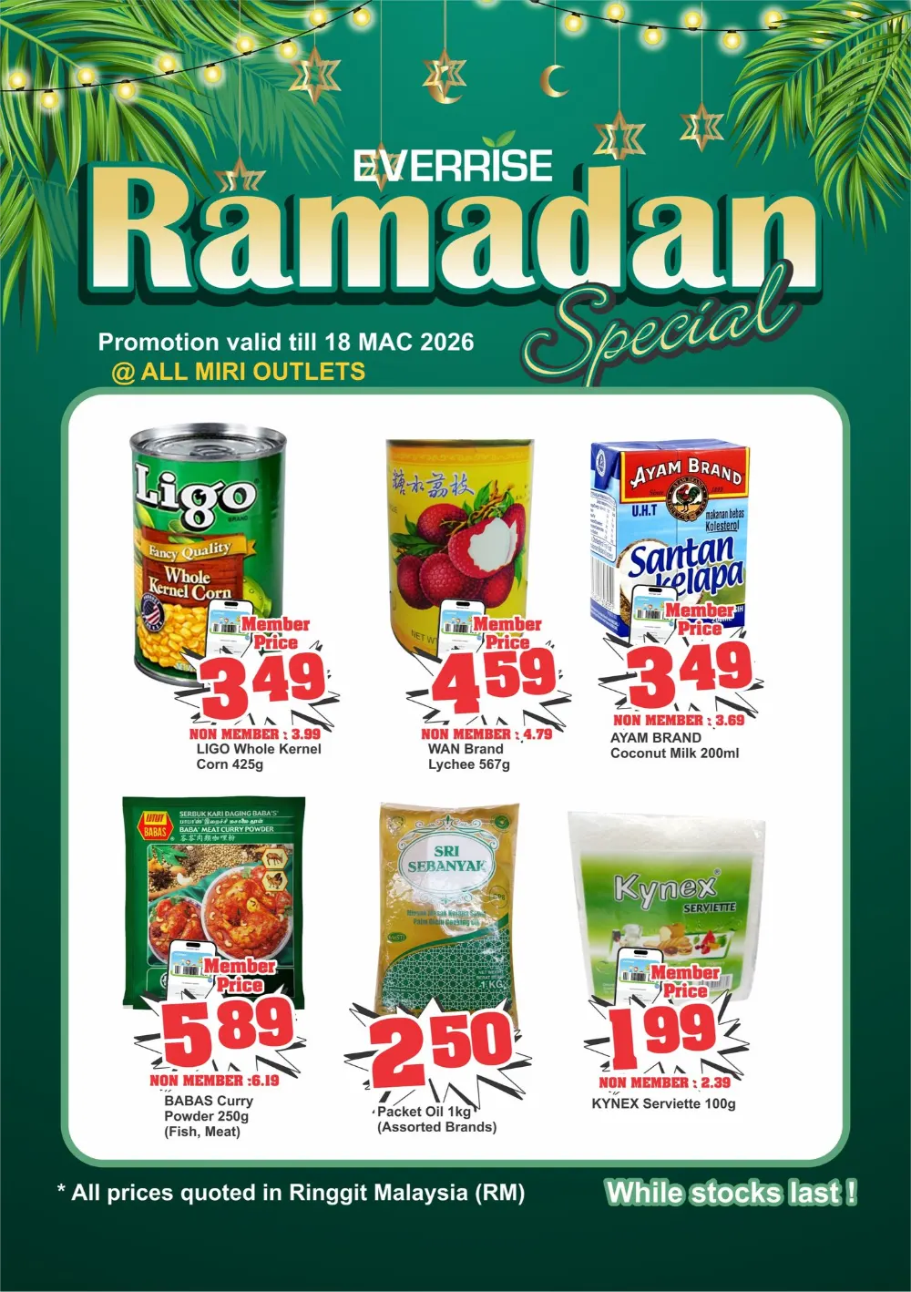 Ramadan Dates Offer | Everrise Miri Outlets | Ends 18 March