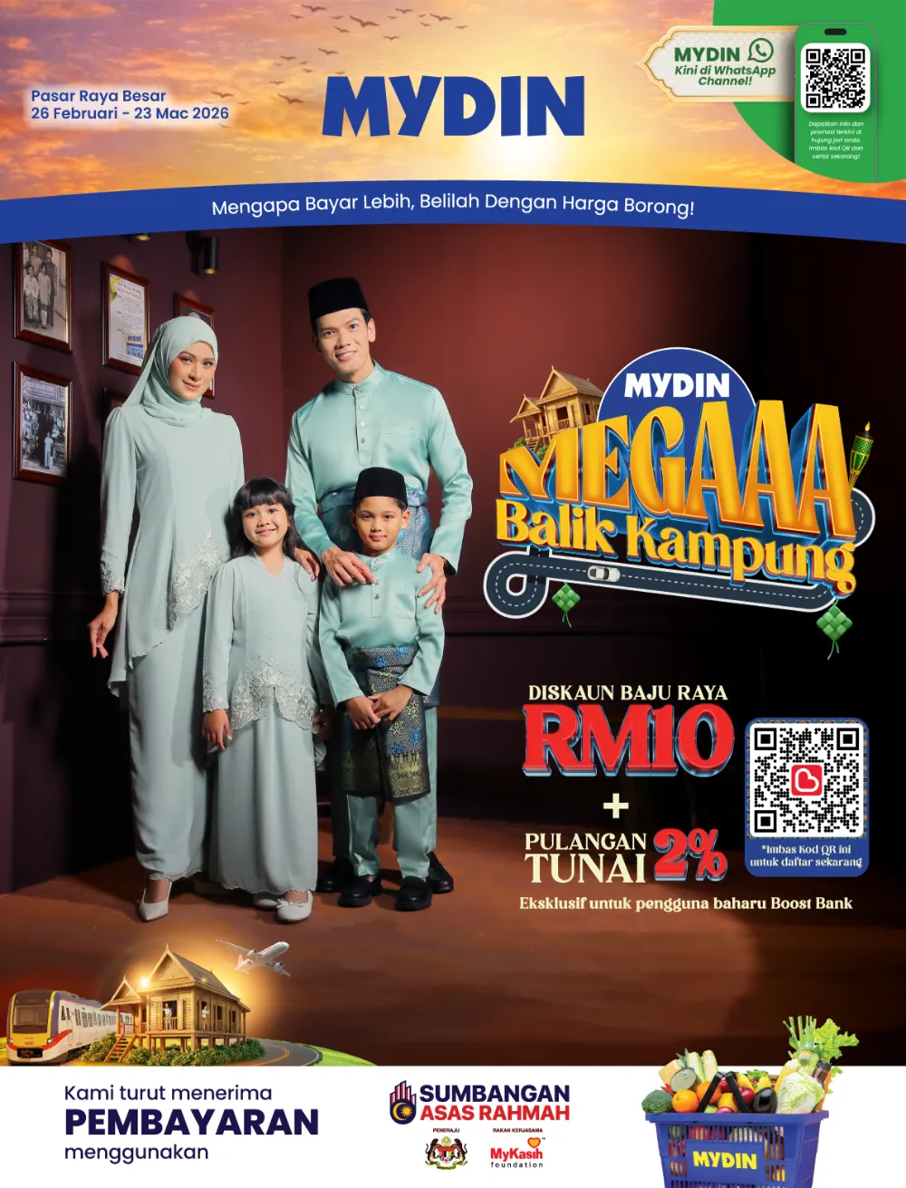 Mega Balik Kampung RM10 Voucher | MYDIN Malaysia | Ends 23 Mar