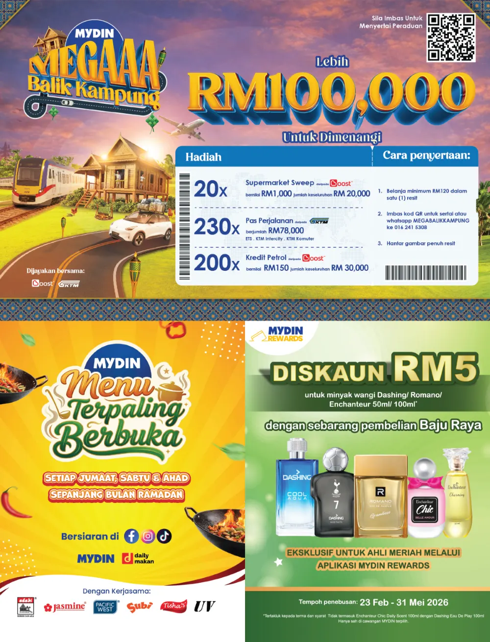 Mega Balik Kampung RM10 Voucher | MYDIN Malaysia | Ends 23 Mar
